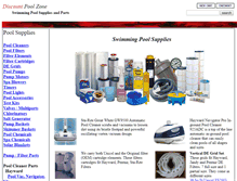 Tablet Screenshot of discountpoolzone.com